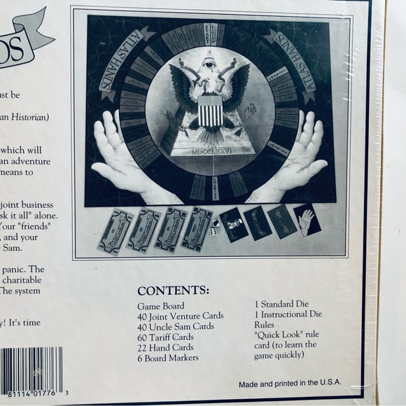 Vintage Atlas’ Hands Board Game, New, Sealed (Shrink wrap - perfect as possible) - Picture 7 of 14